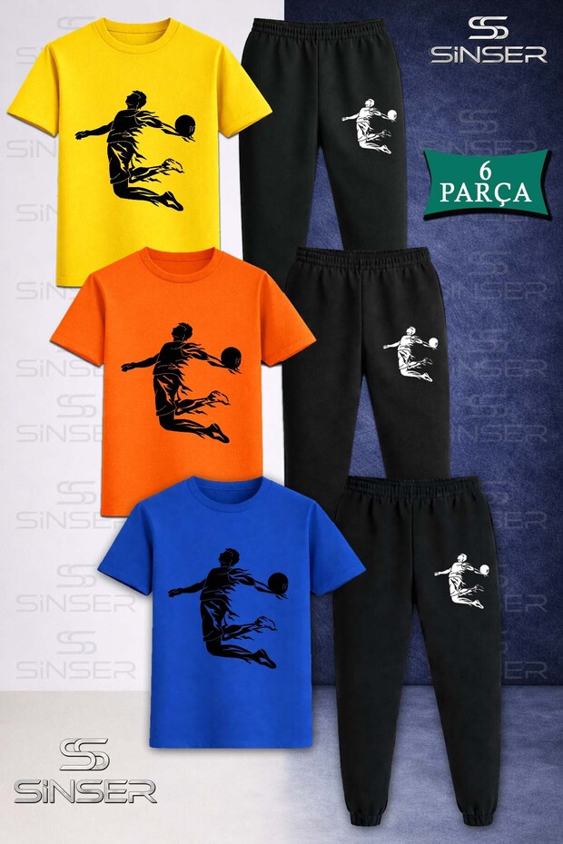 Children's Basket Havara Asili Syh 3LÜ T-Shirt Tracksuit Set