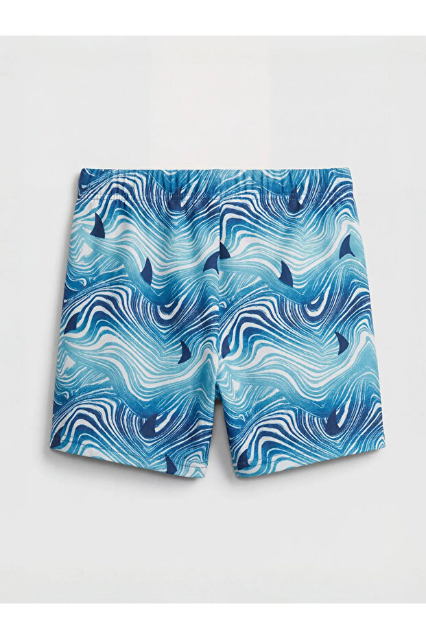 Blue Quick Dry Uv Protection Boys Swim Shorts