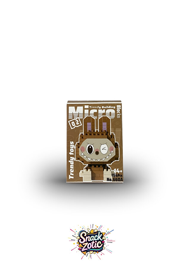 Snackzotic Muzip Monster Rabbit 3D Micro Block Figure - Trend Toy Series 154 Pieces