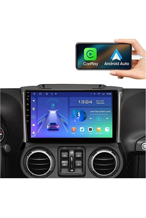 Jeep Wrangler android screen Model 2008-2016 caprlay android auto reverse camera included - 4