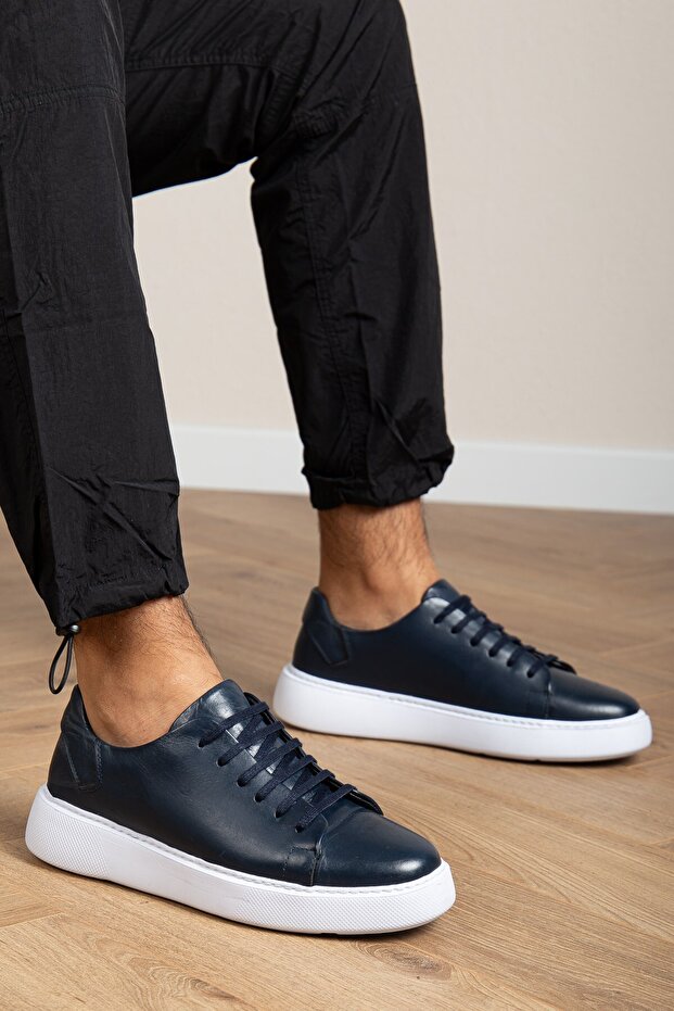 Genuine Leather, Men's Casual, Daily, Inner and Outer Genuine Leather Men's Shoes