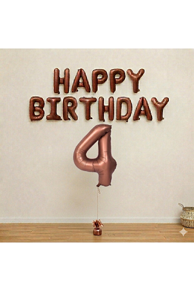 Happy Birthday Chocolate Balloon Set -4-