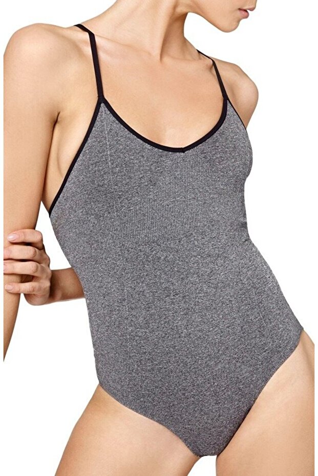 Seamless Gray Bodysuit
