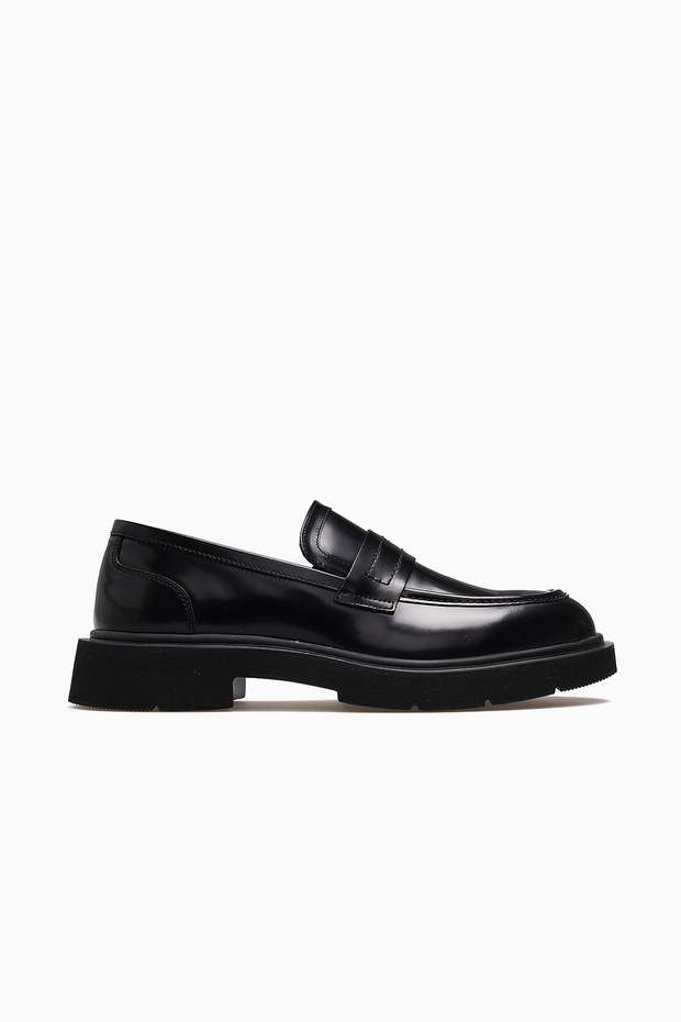 Men's Leather Casual Daily Shoes 26Y L5370 Black Opening