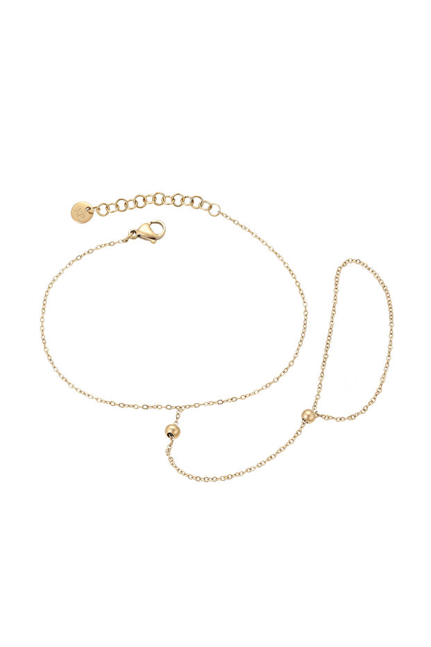 Ankle Bracelet With Beads - 1