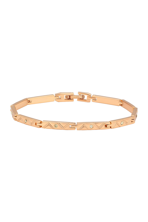 Gliederarmband mit Strasssteinen