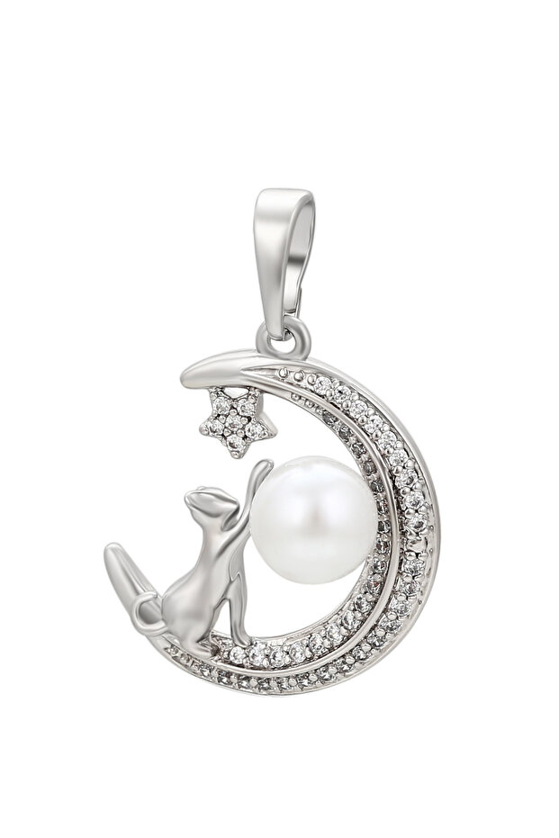 Anhänger mit Strass und Perle - 1