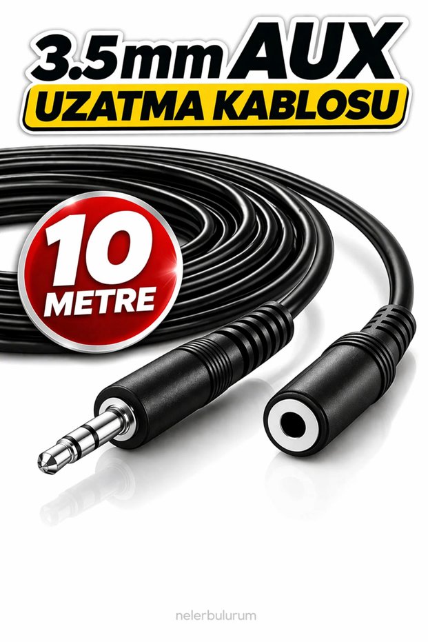 10 Meter 3.5mm Male to Female Audio Headphone Extension Cable for Phone Tablet Audio Aux Extension Cable