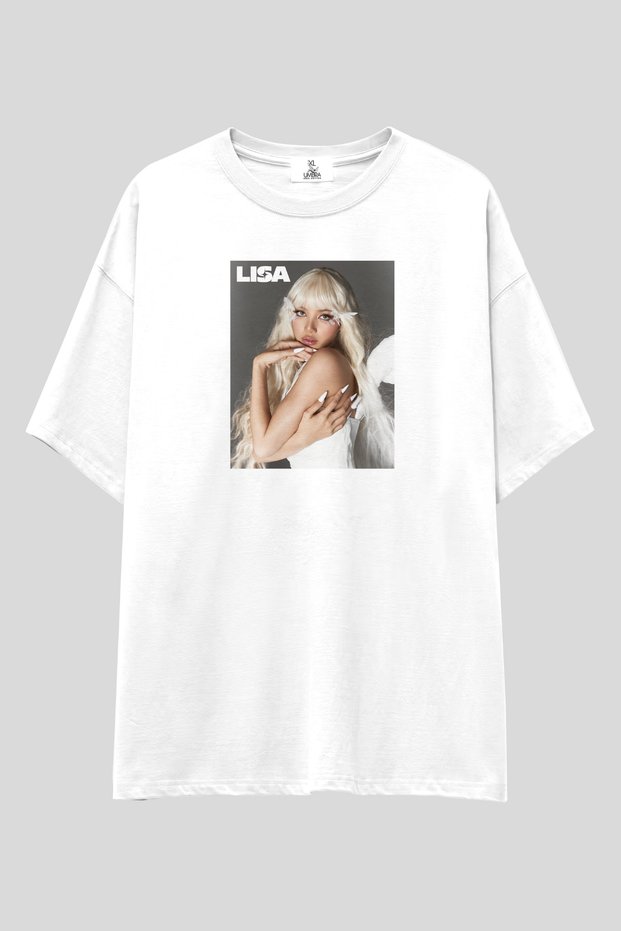 Blackpink Lisa "Angel" Collection T-Shirt | Unisex 100% Cotton Custom Design Tee