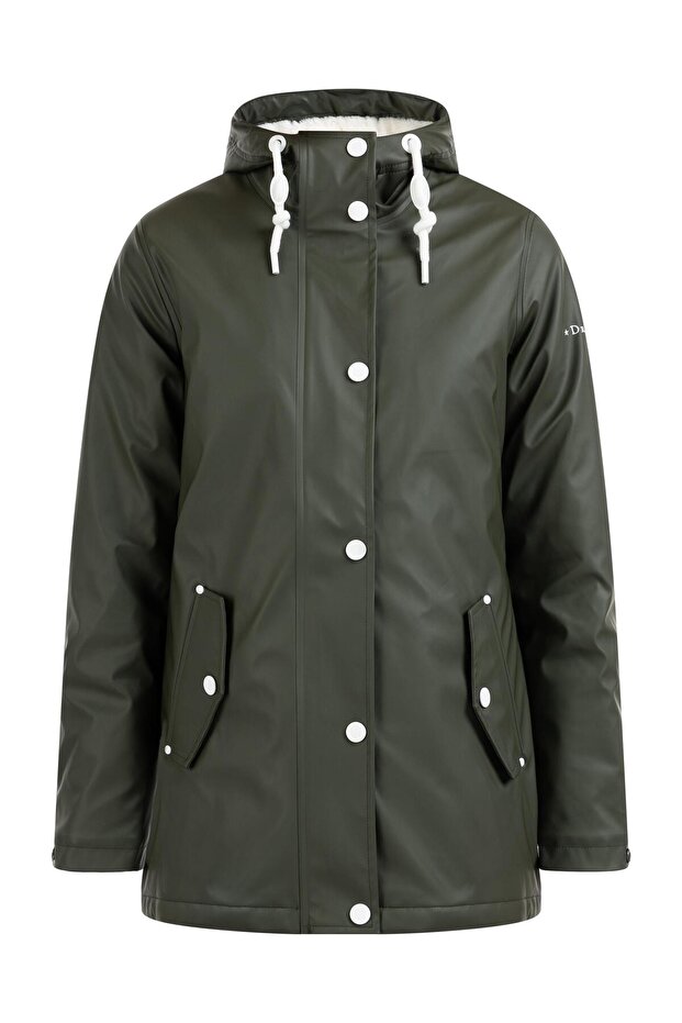 Regenjacke mit Webpelzfutter - 2
