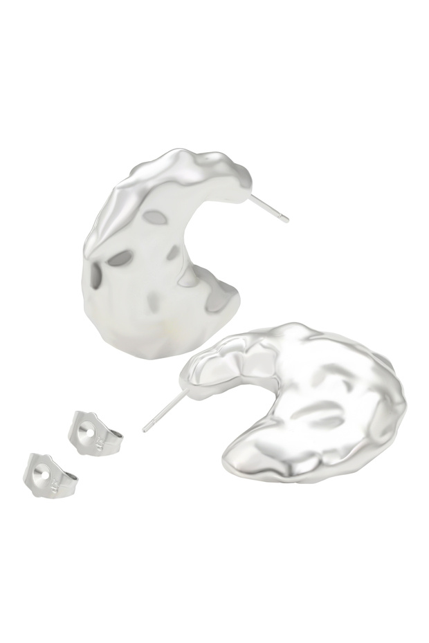 C Hoop Earrings - 3