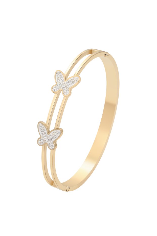 Brățară tip bangle cu motiv fluture