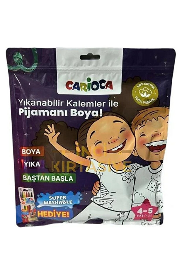 Paintable Pajamas with Pen Gift for 4-5 Years Old