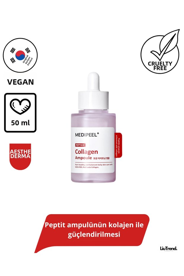 Red Lacto Collagen Tightening Ampoule 50 ml Strengthening Peptide Ampoule with Collagen M0485