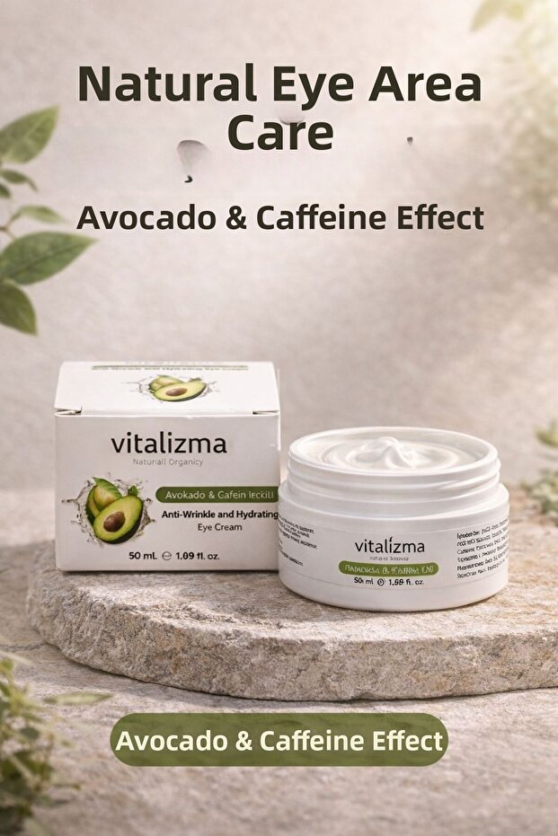 Avocado & Caffeine Eye Contour Care Cream 50 ml – Moisturizing & Anti-Wrinkle