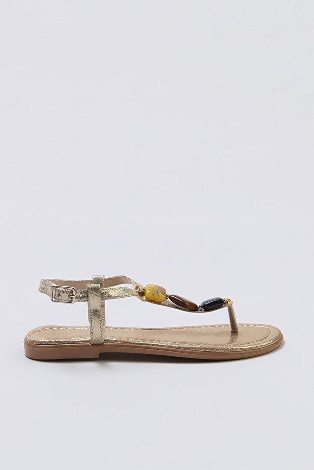 Altın Kadın Sandalet TAKSS26SD00011 - 3