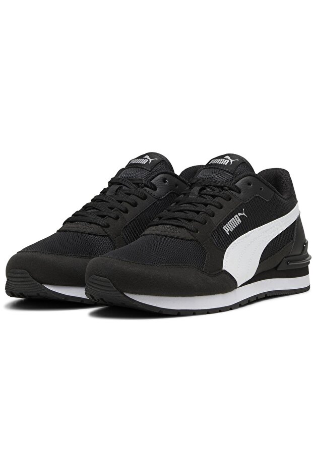 St Runner V4 Mesh 399666 Unisex Spor Ayakkabı SİYAH-BEYAZ - 2