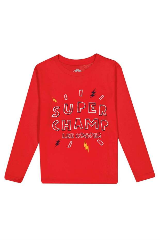Brado Boys' Crew Neck T-Shirt Red