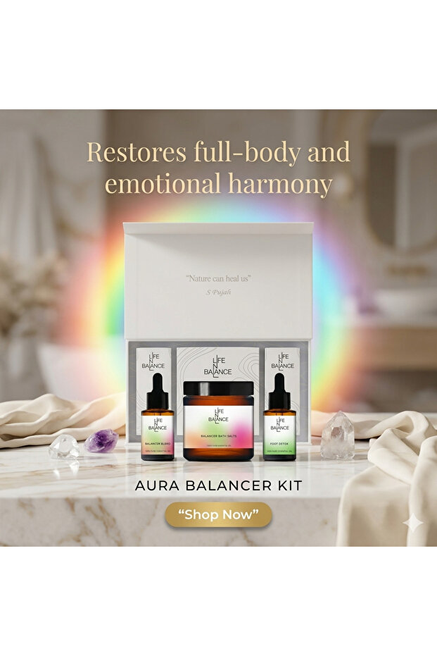 Aura Balancer Kit – Elevate Your Well-being | Tranquillity Ritual Set with Balancing Blend