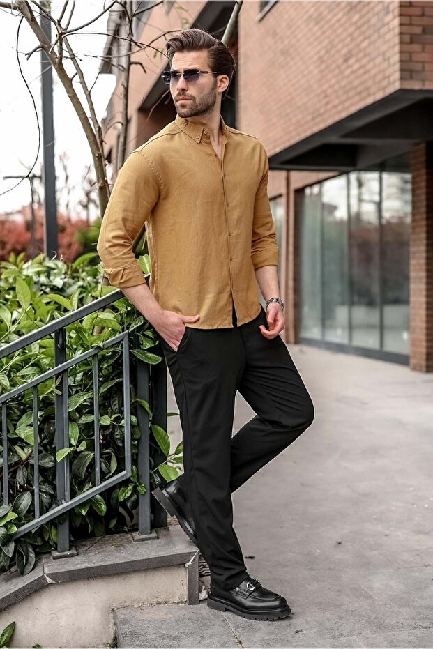 Siyah Basic Erkek Pantolon E6576 - 6