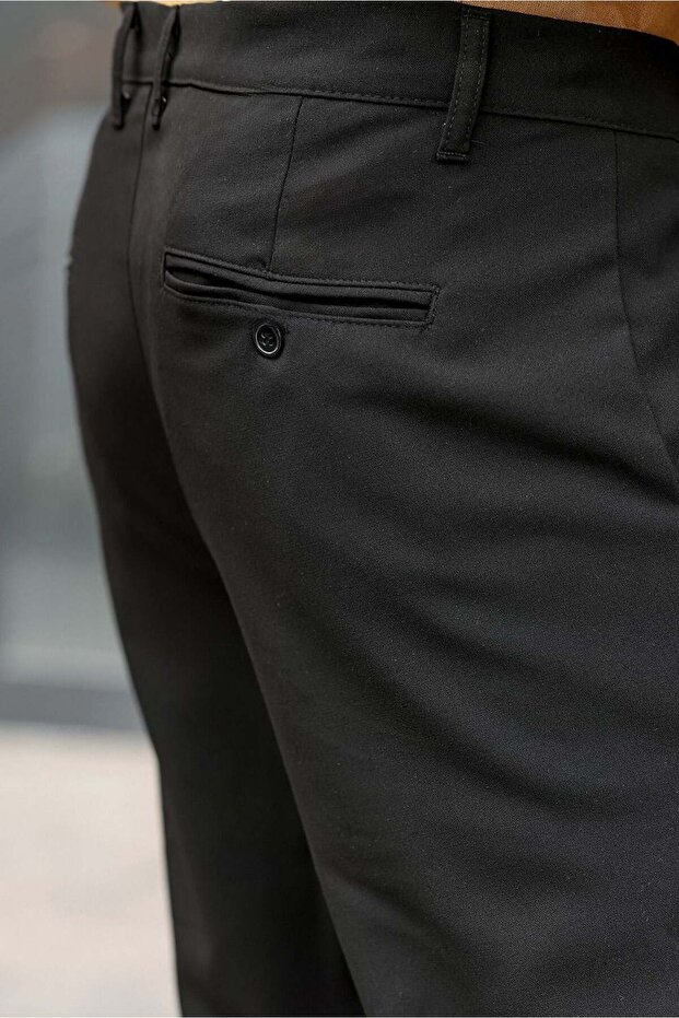 Siyah Basic Erkek Pantolon E6576 - 4