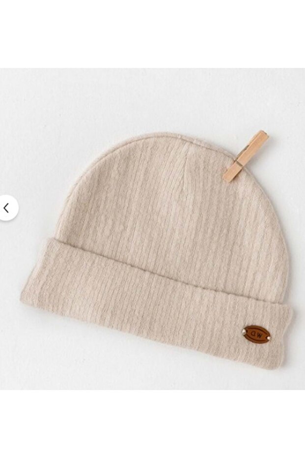 Baby Beanie Hat Beige