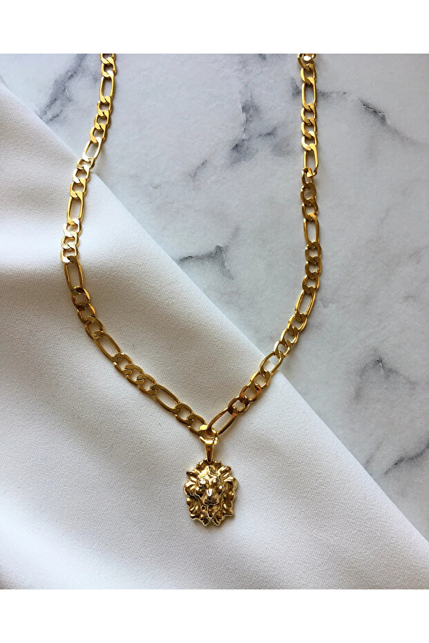 Embossed Lion Necklace