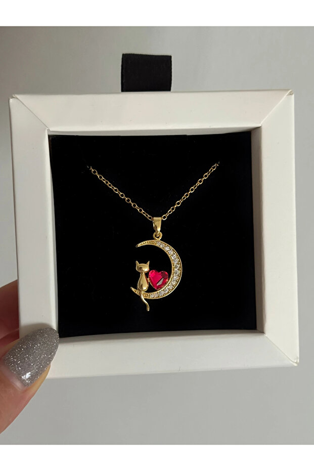 Steel Hearted Cat Necklace