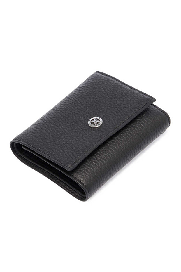 Black Genuine Leather Women's Wallet - S1Cb00005633-A41