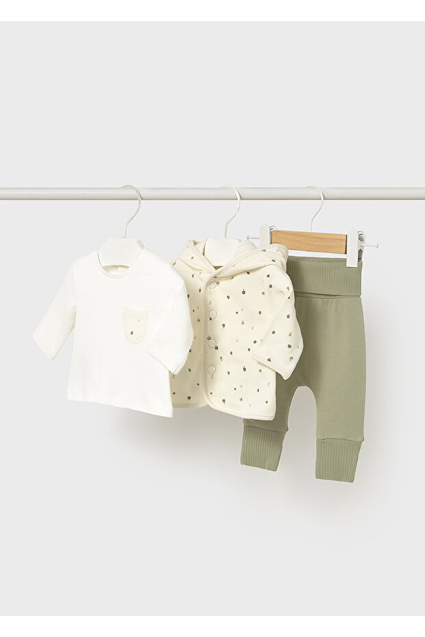 Newborn Girl 3-Piece Tracksuit Set