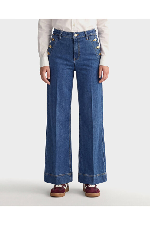 Kadın Mavi Regular Fit Jean - 3