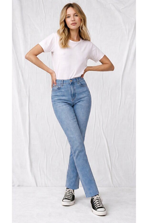 Casual Flare Crop Light Rodeo Women's Jean Pants