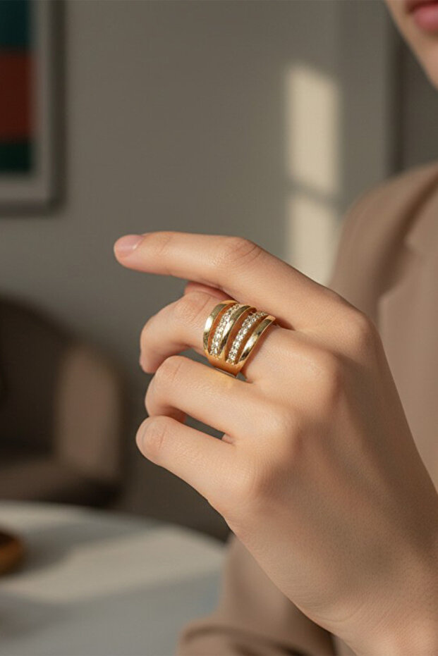 Style Pearl/Xuping Jewelry Ring with Multiple Zircon Stones (Please Be Sure to Review the Size Chart before Placing Your Order.)
