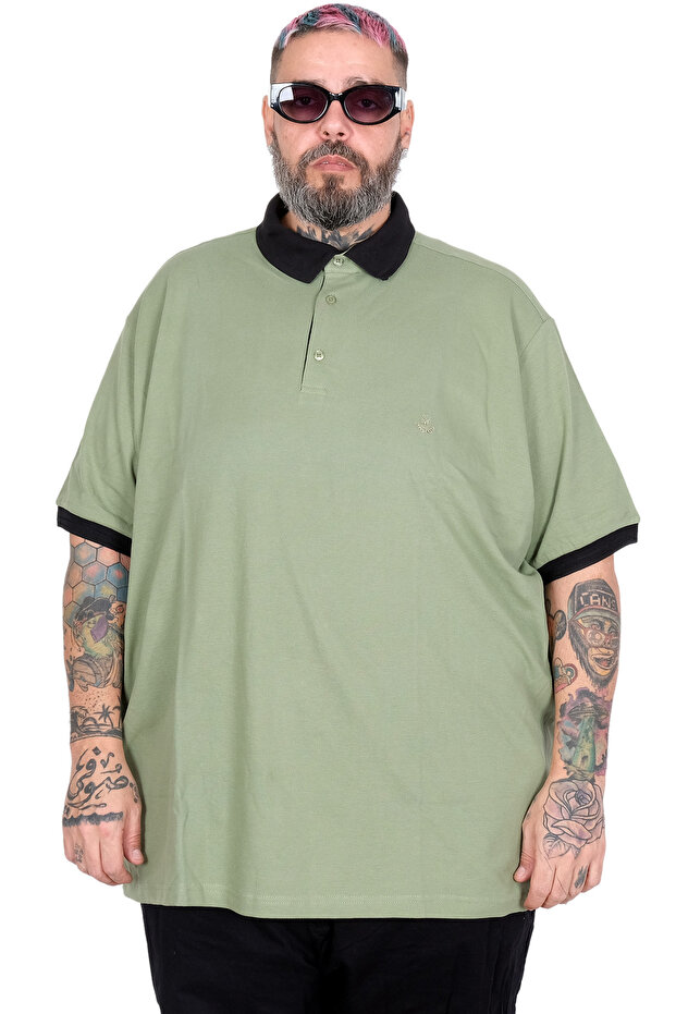 Mode XL Large Size Polo Classic T-Shirt 26555 Cagla