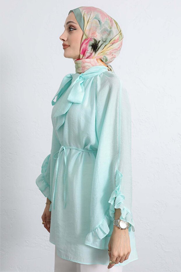 Collared Tunic Y0059 - Mint Green