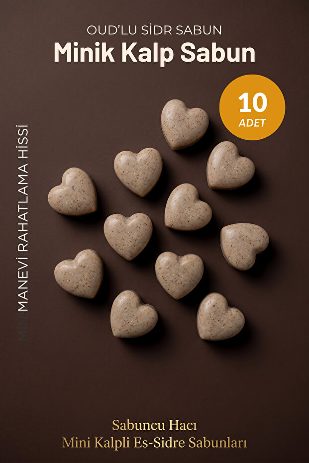 Mini Heart-Shaped. Decorative Es-Sidre Original Sidr Sidir Soap Natural Spiritual Therapy Oudh Lu Sidr 10 Pieces