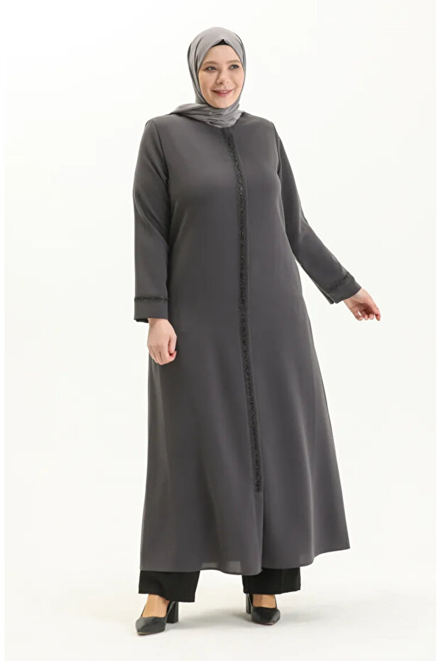 حجر رمادي مطبوع مقاس كبير Ferace 5054-01