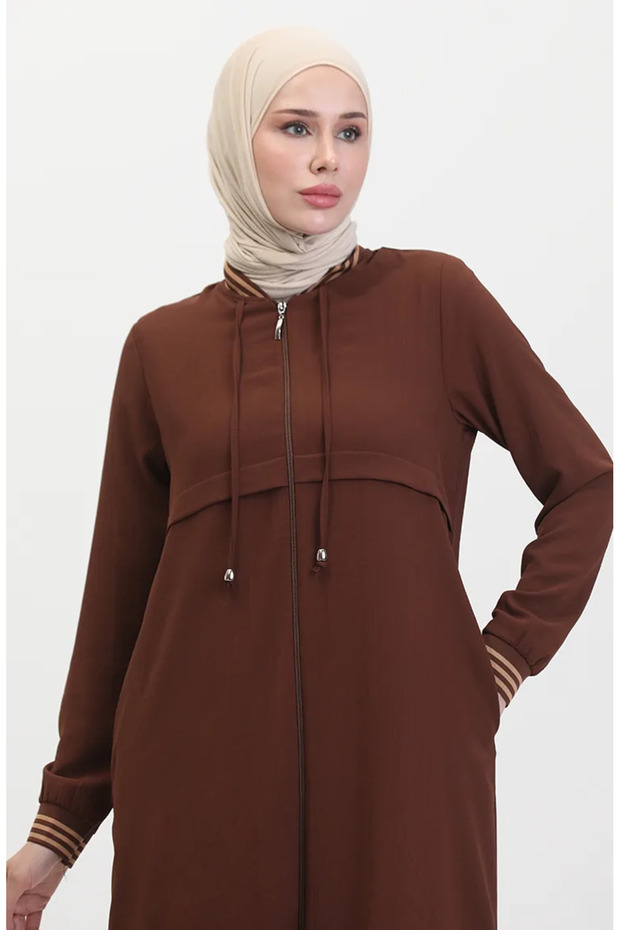 Ribbed cap 1014-03 brown - 4