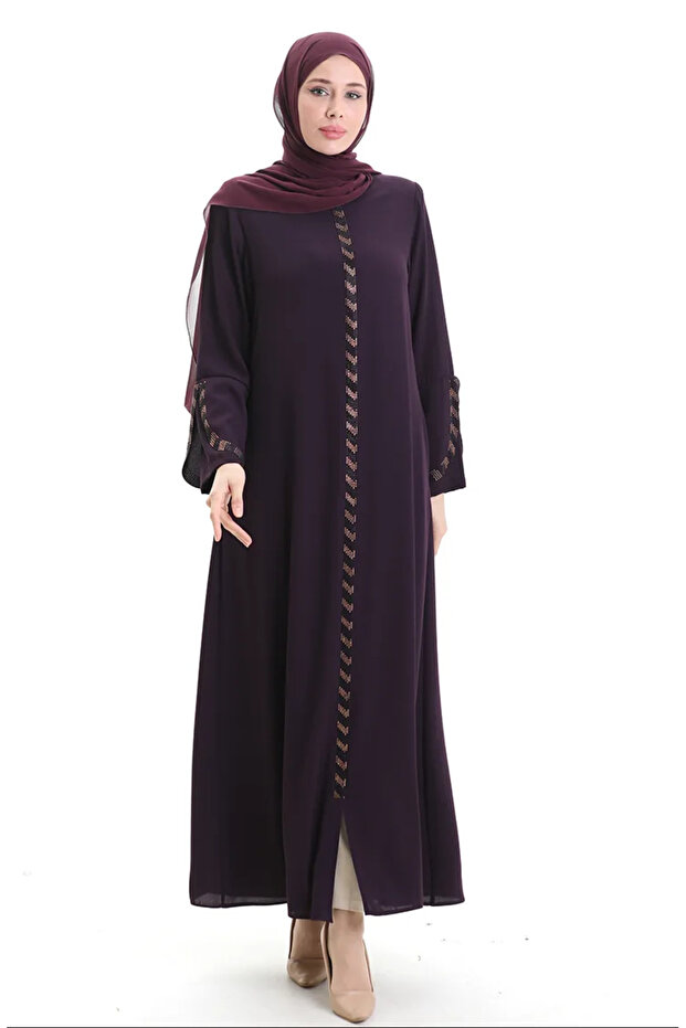 مقاس كبير مخطط Ferace 2038-03 البرقوق