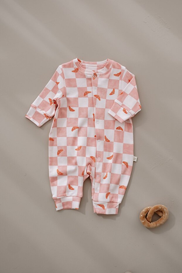 Checkered Croissant Series Jumpsuit