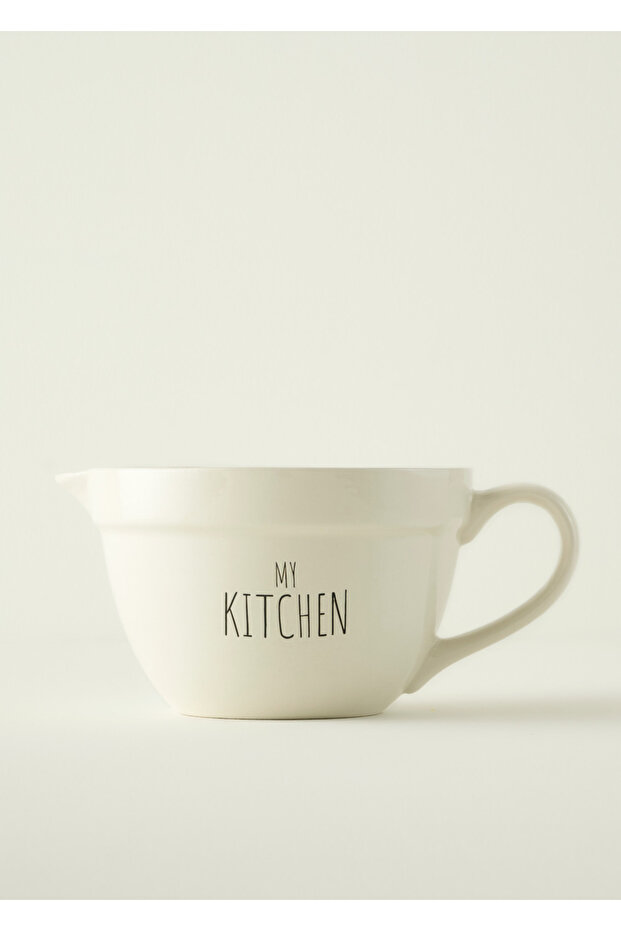 وعاء خلط سيراميك من ماي كيتشن باللون الأبيض (1700 سي سي)