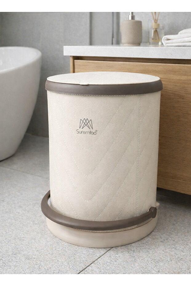 Suremiao Plastic Pedal Trash Bin with Soft Close Lid