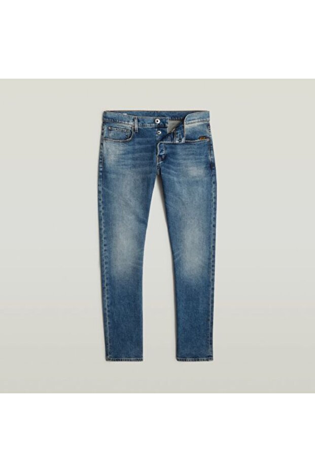 3301 MAVİ ERKEK REGULAR TAPERED JEAN PANTOLON - 6