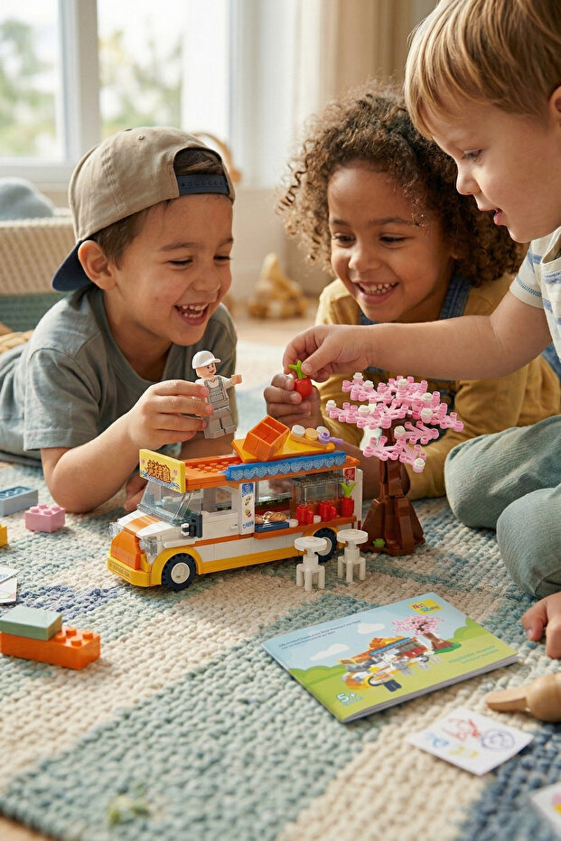 Mobil Restaurant Educational Block Set – 310 Pieces Detailed and Creative Building Set