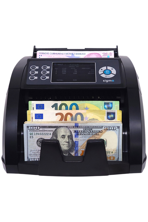 Sigma SC 8520 Pro 5 Ülke Karışık Sayım Para Sayma Makinesi-Kıbrıs
