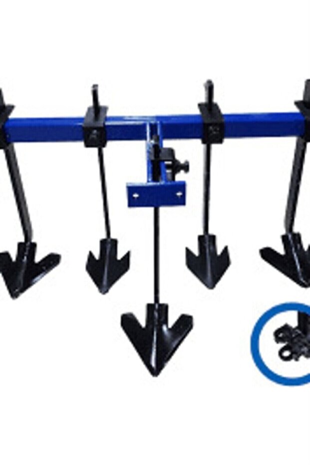 Asvera 5'li Kazayağı Çapa Makinesi Aparatı - 100 cm Genişlikte Ayarlanabilir Kültivatör Ve Ot Temizl - 3