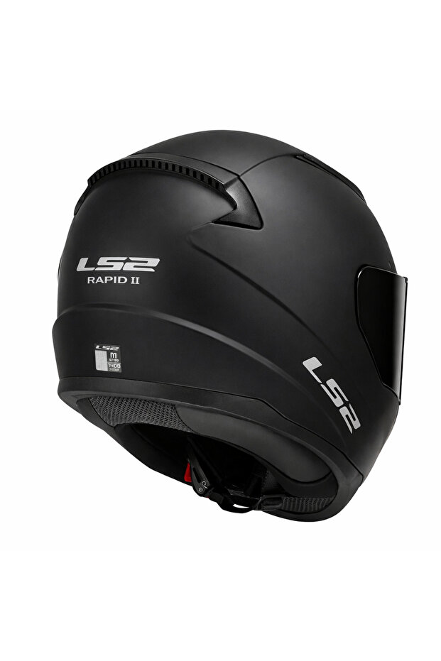 RAPID 2 MAT SİYAH KASK (Siyah Vizörlü) - 3