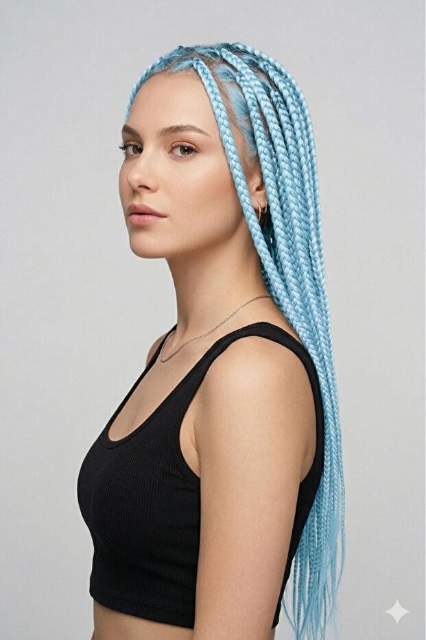 African Braid Hair - Light Ice Blue AY25 - 100gr
