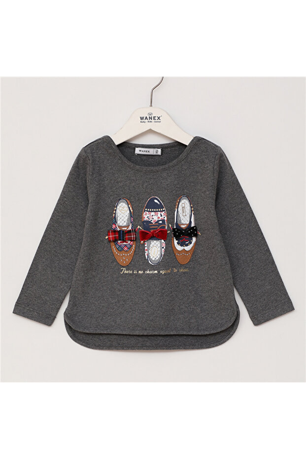 Girls' Long Sleeve Thin T-Shirt - 1022