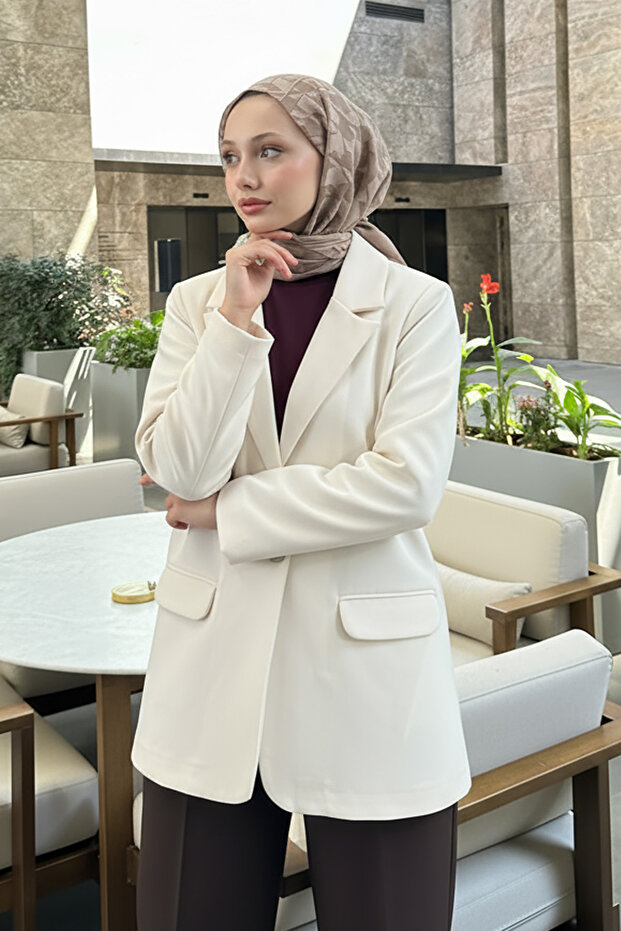 سترة سكوبا بليزر 2272 - بيج